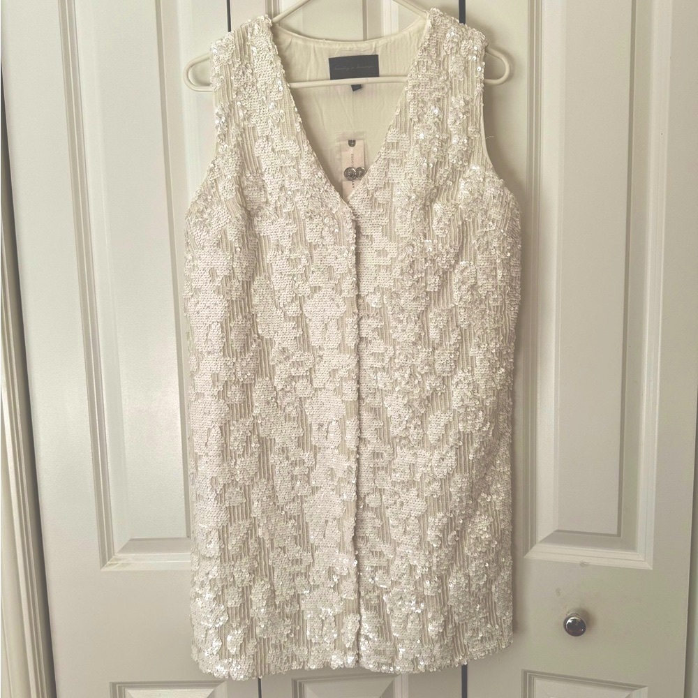 Anthropologie / Sunday In Brooklyn White Sleeveless Dress